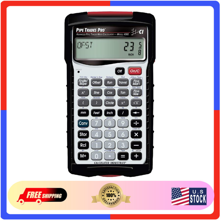 Pipe Trades Pro Calculator 4095, Advanced Math Tool for Pipefitters