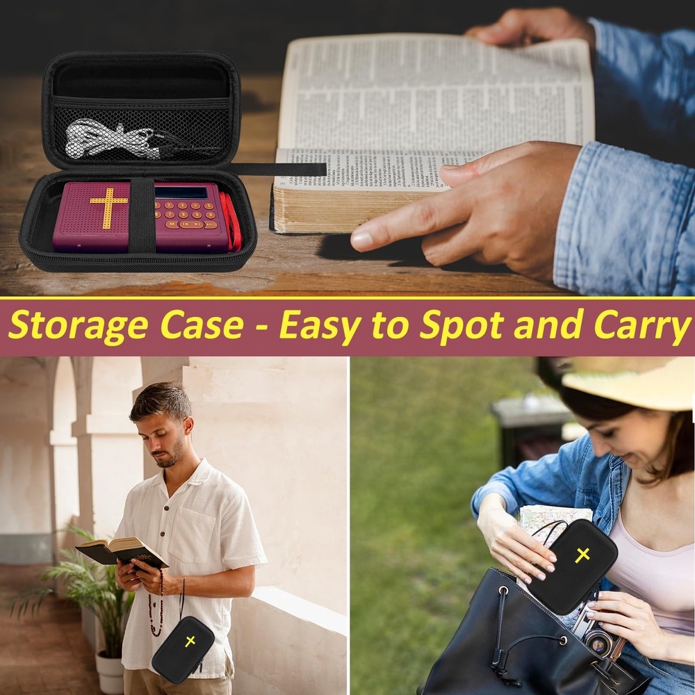 Wonder Bible Carry Case Compatible Talking Audio Bible Player Protective Sleeve