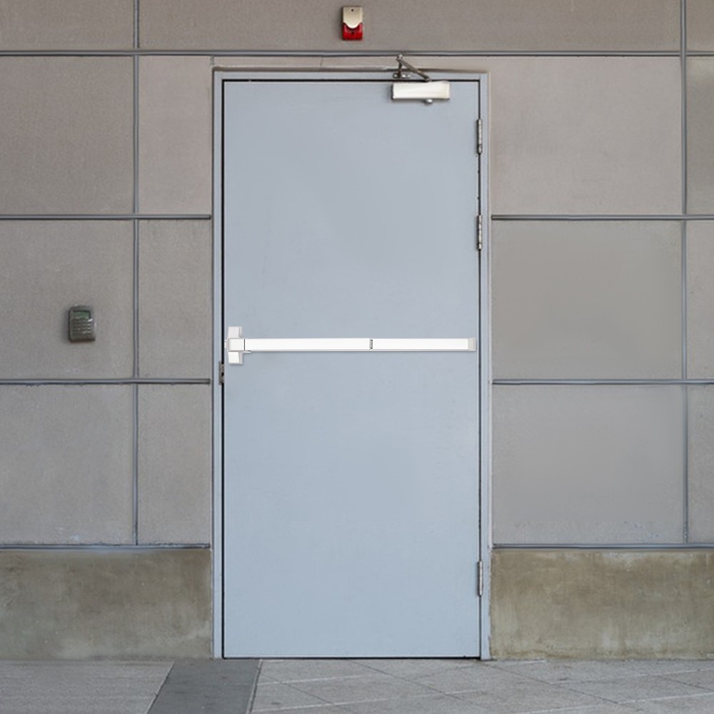 Fire Rated Panic Exit Device Push Bar 1760℉ 72min w/ Ext Lever & 3 Keys