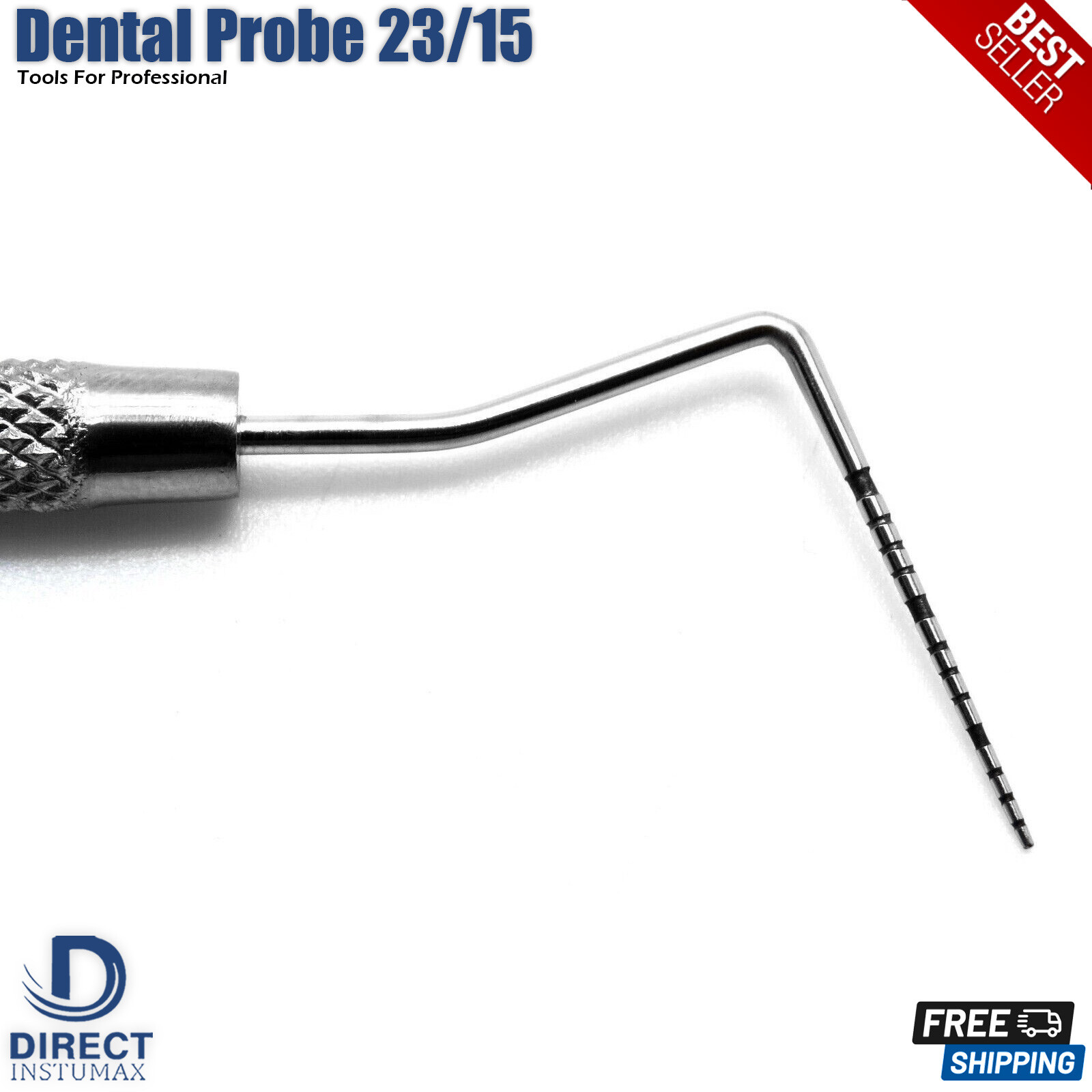 Sonda Periodontal UNC 15/Explorador - Diagnóstico Sondas Dentales Doble Punta