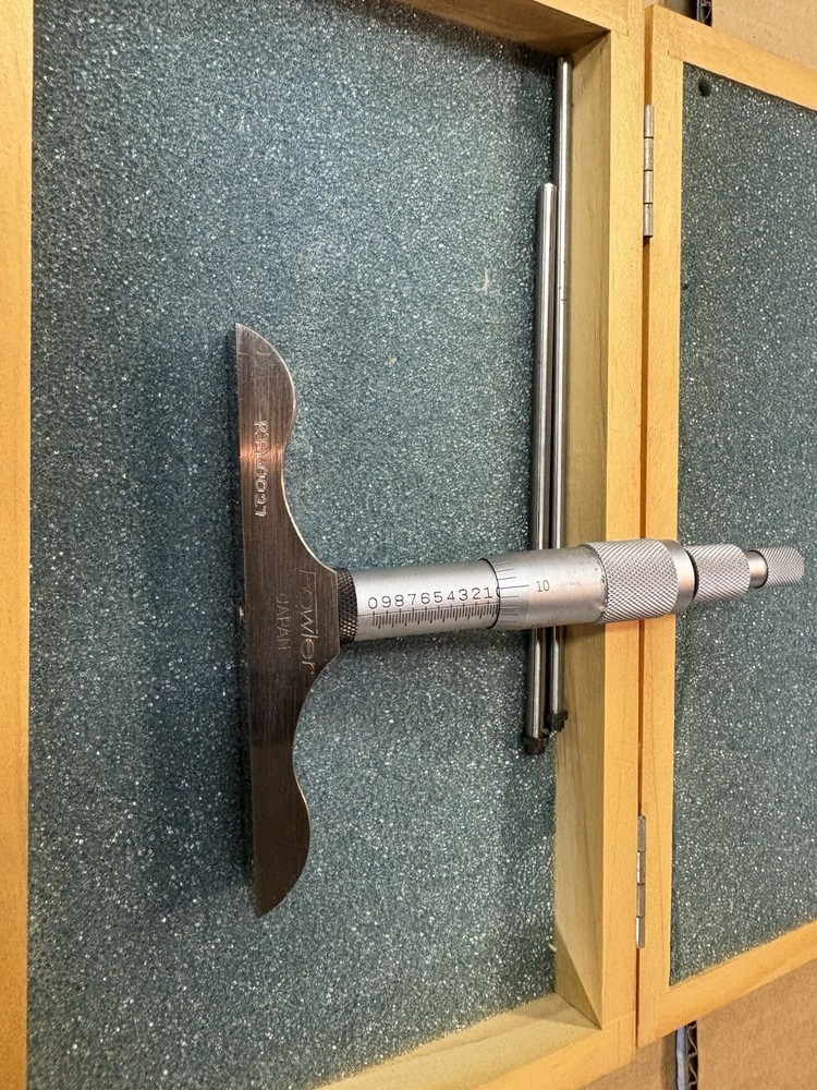 Fowler 0-3” Depth Micrometer W/4” Base