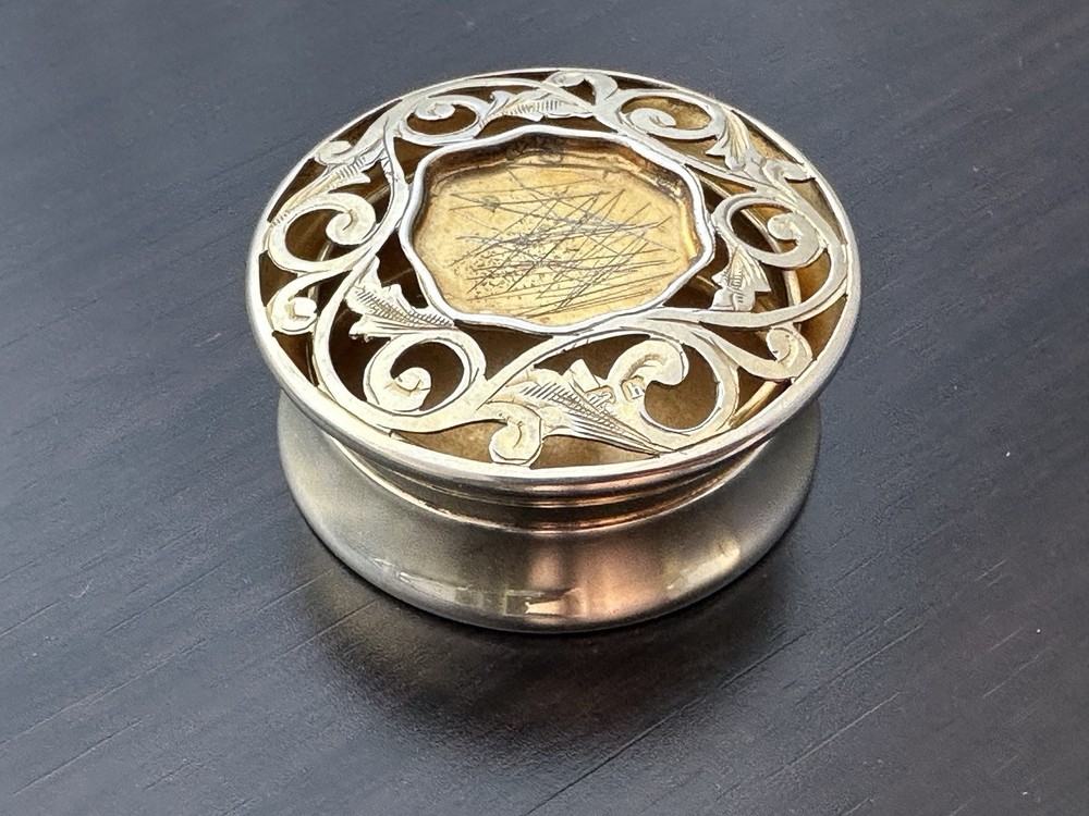 Antique Solid Silver Potpourri Pot/ Pomander c. 1907