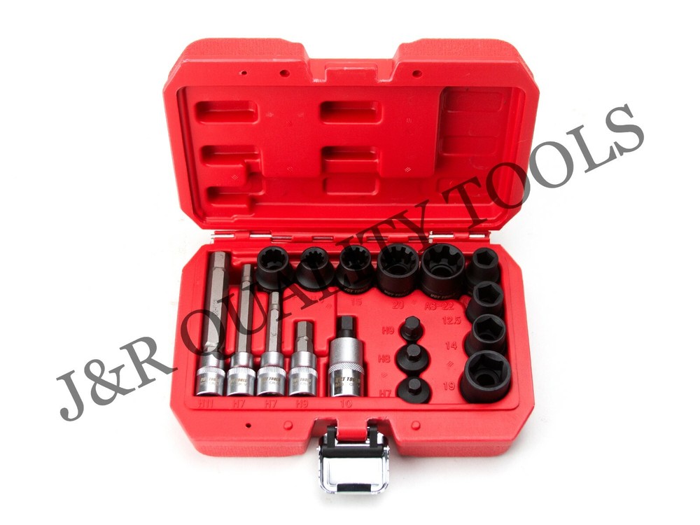 17pc BRAKE DISC & CALIPER SOCKET SET
