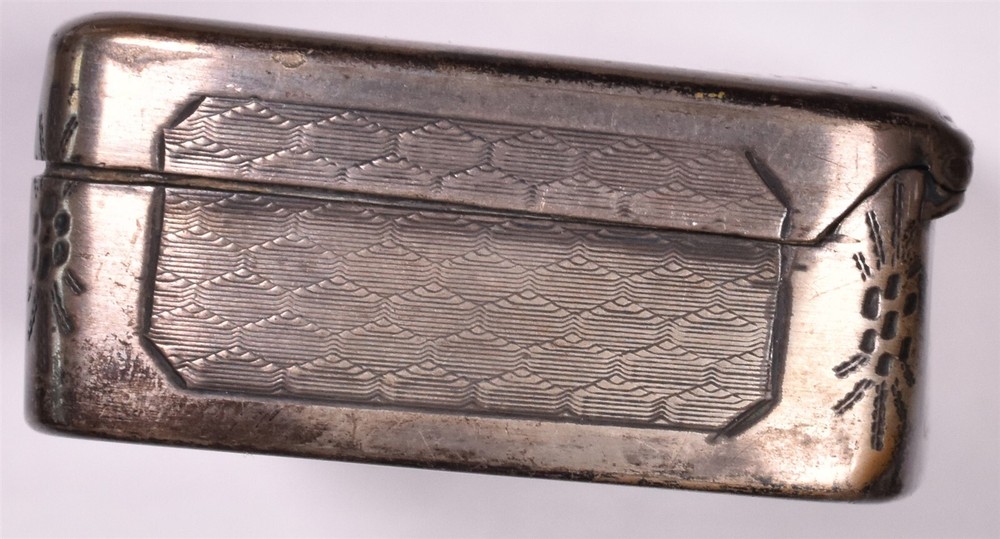 Antique Silver Keepsake Box Trinkets Intricate Engraving