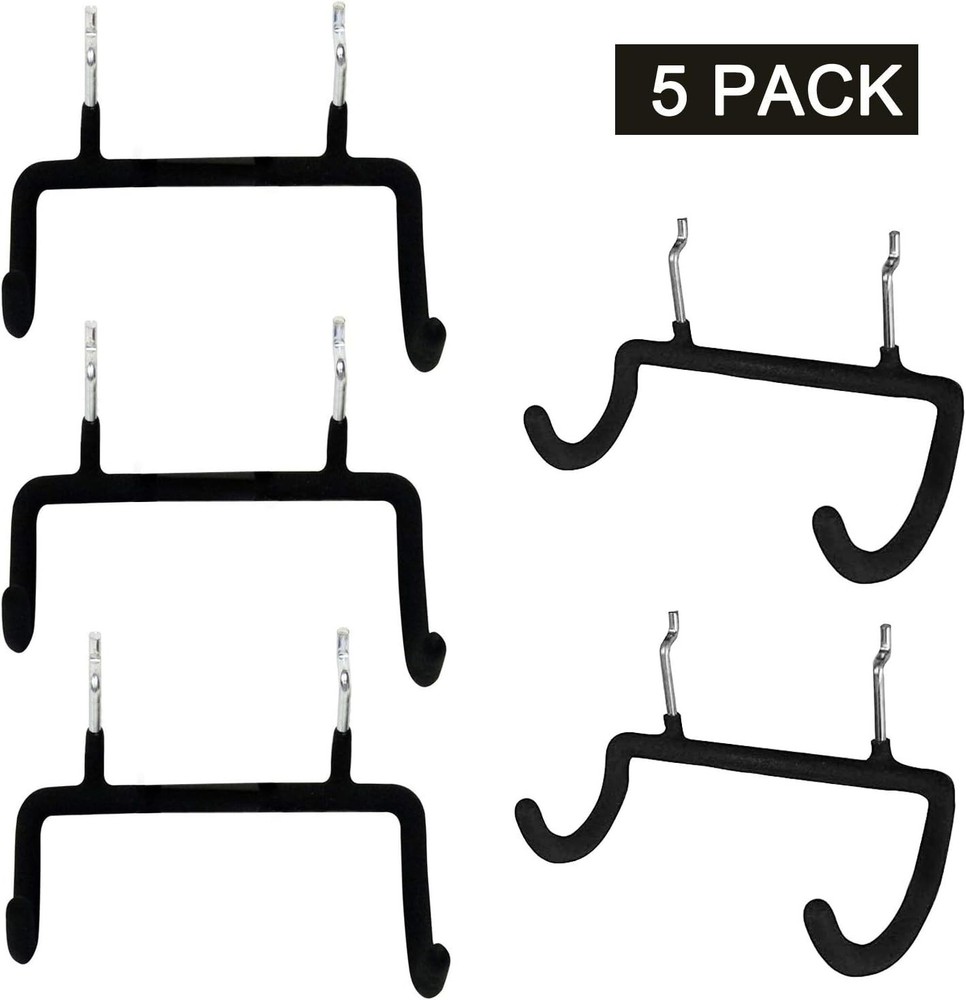 5PCS Pegboard Drill Holder With Double Hooks And Accessories Bag For Power Tools