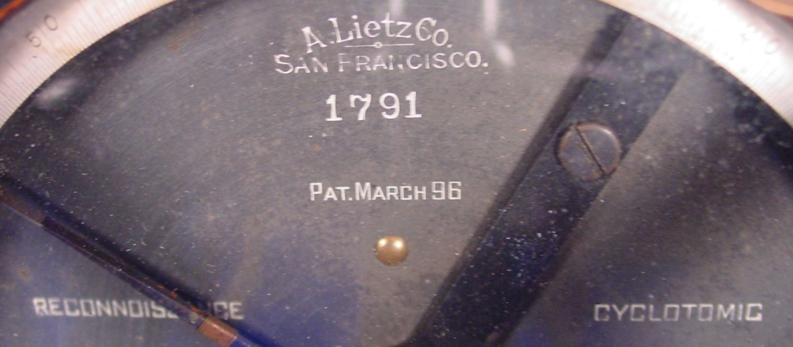 1903 Lietz Cyclotomic Reconnaissance Transit w/box - Rare alum., unique to Lietz