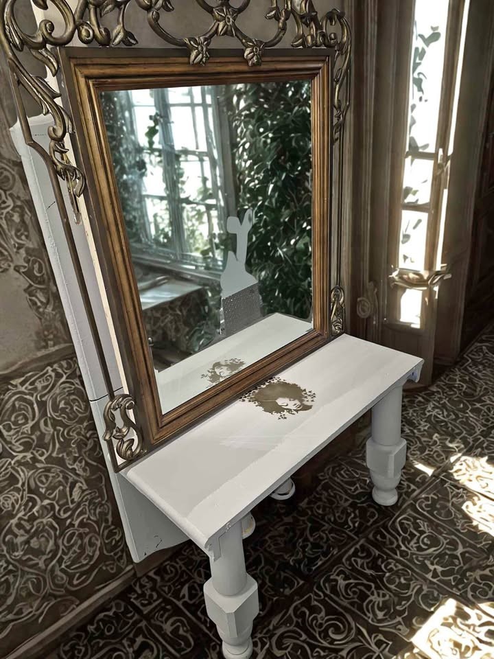 custom made Night stand with mirror