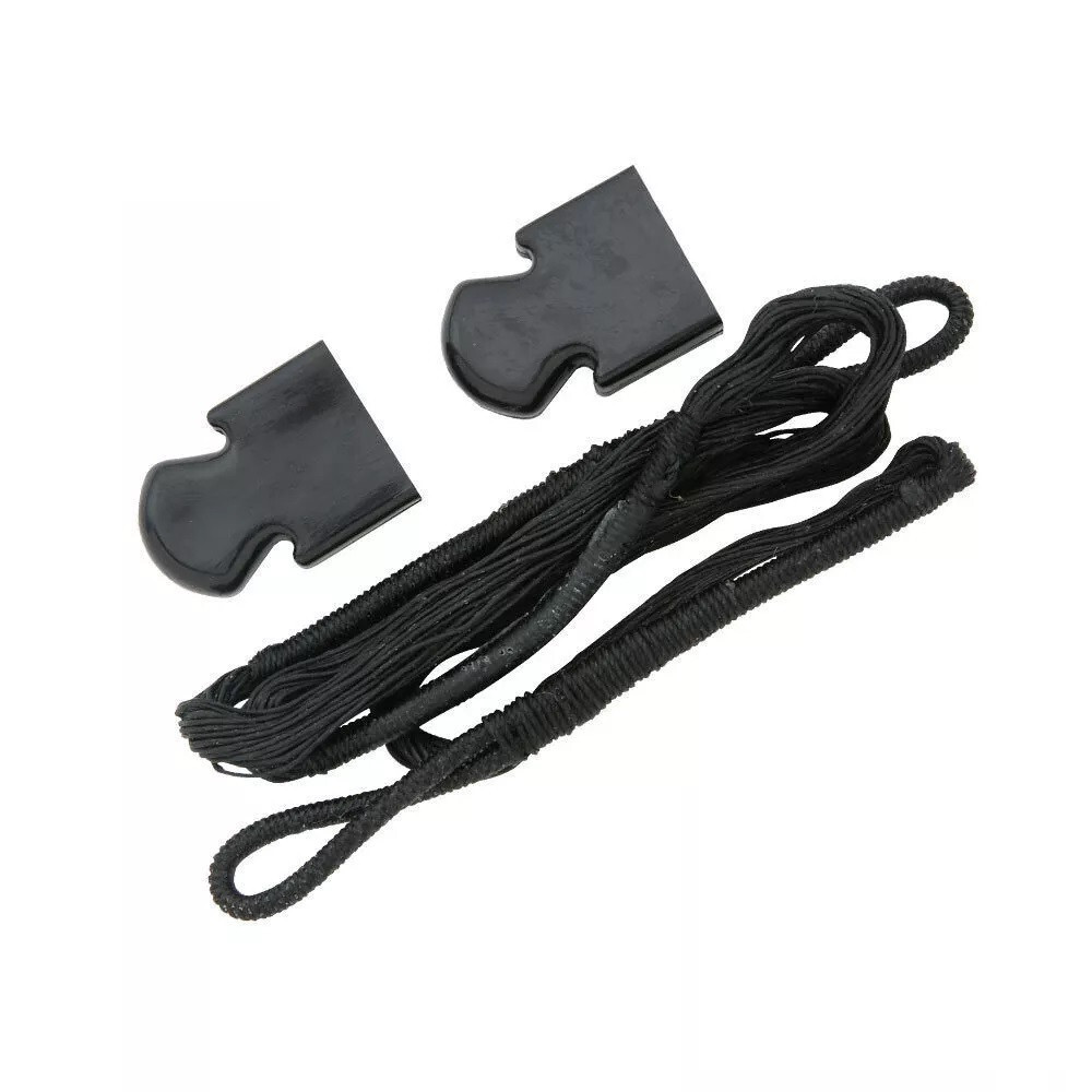 80 lb Archery Pistol Hunting Crossbow bow Replacement String +2 tips / Caps 50
