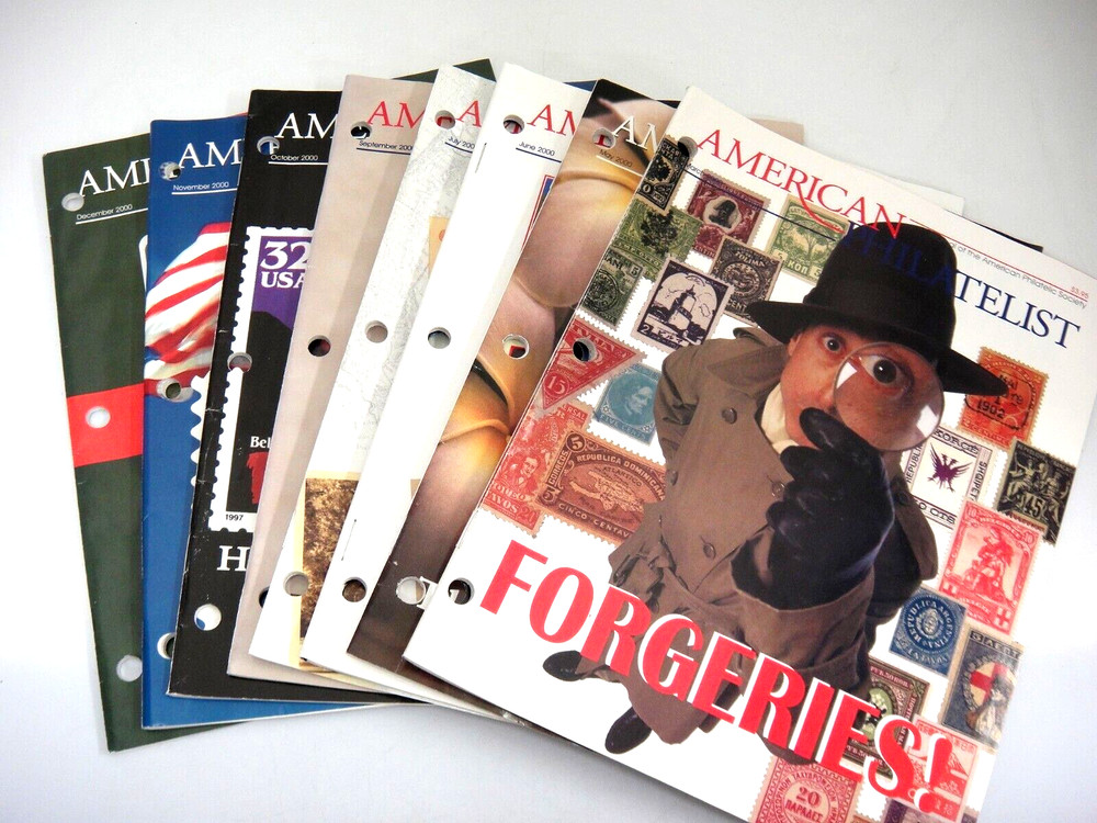 American Philatelist Journal APA Magazine Lot of 8 2000 Stamp Collectors