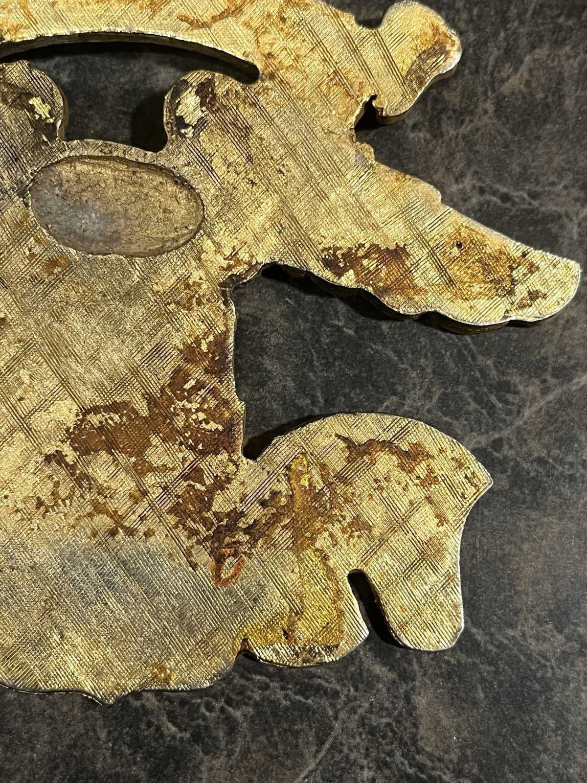 Vintage Damaged Harley Davidson Sissy Bar? Tank Badge Emblem Eat 1903 Eagle Part