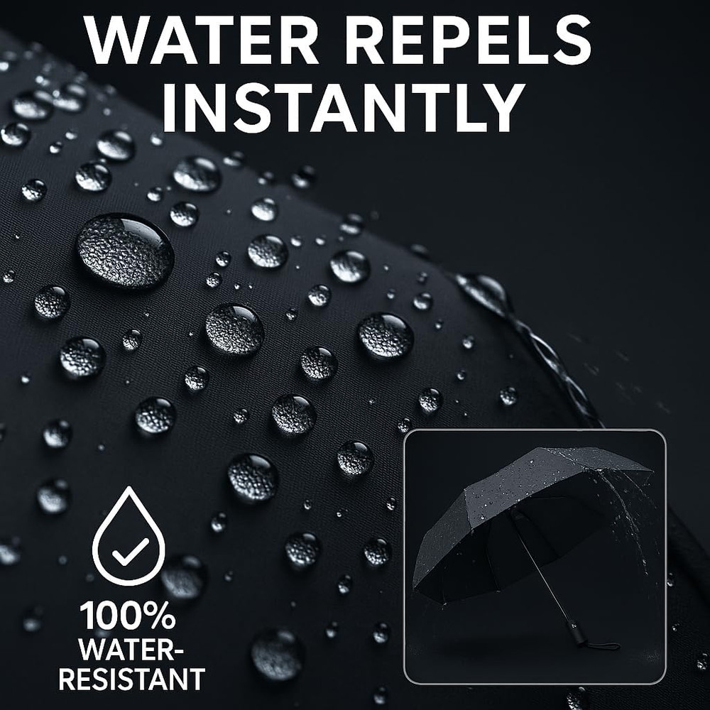 Windproof Travel Umbrella, Automatic Umbrellas for Rain, Compact