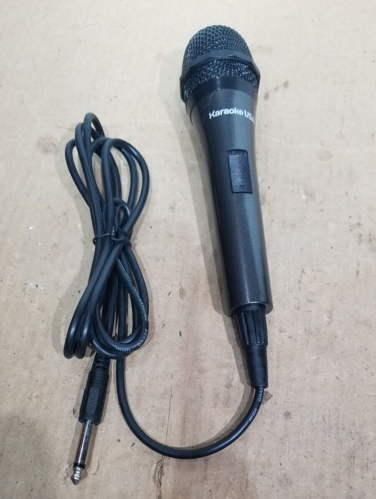 Karaoke USA   Microphone - Black