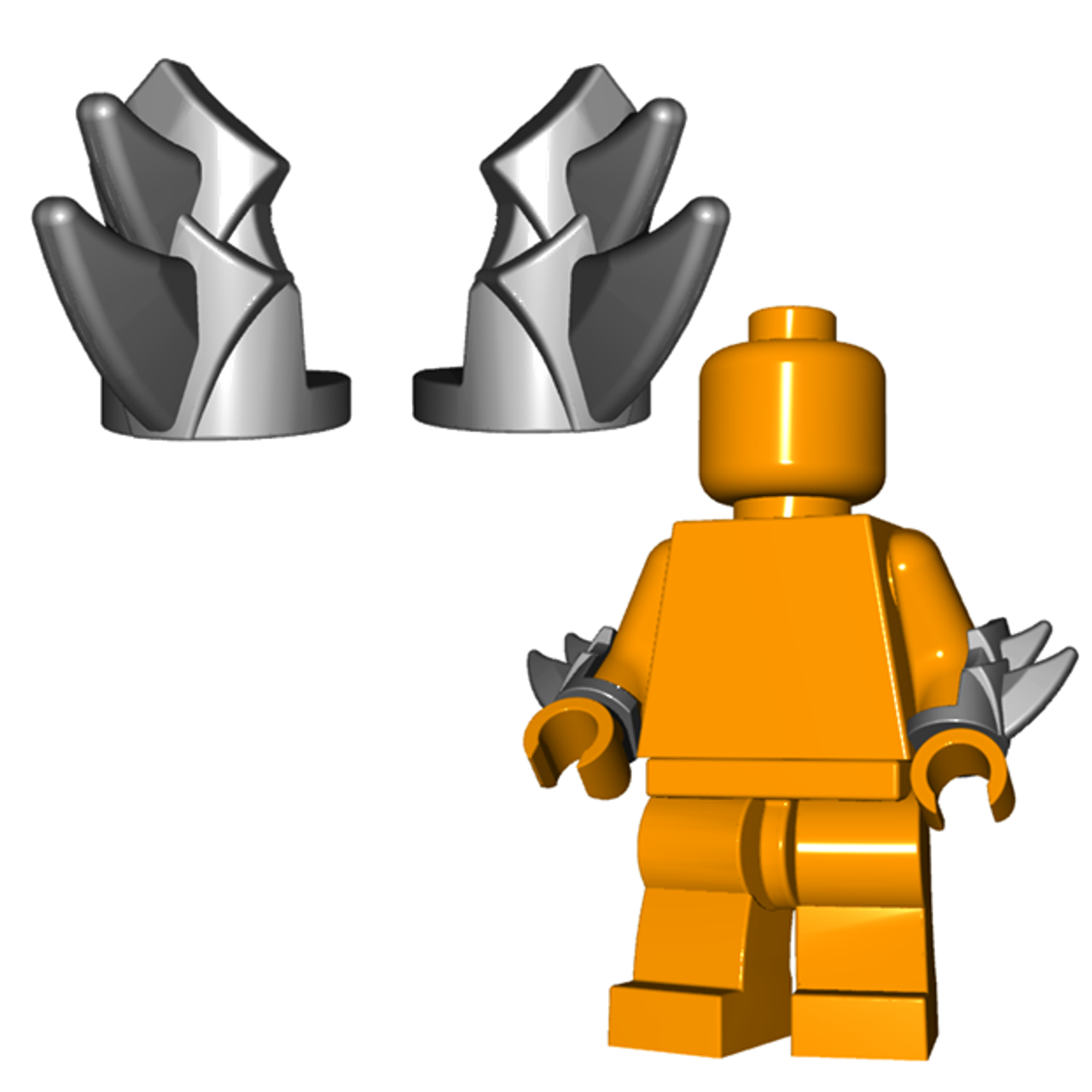 Custom Bladed Vambraces Arm Armor for Minifigures -Pick Color!