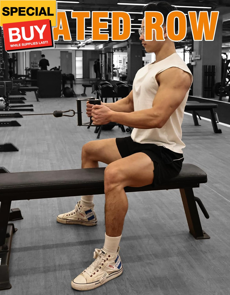 Double D Row Handle,LAT Pull Down Handle,LAT Pulldown Attachments,Close Grip Cab