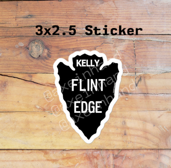 Vintage Authentic Replica True Temper FLINT EDGE ARROWHEAD Axe Sticker