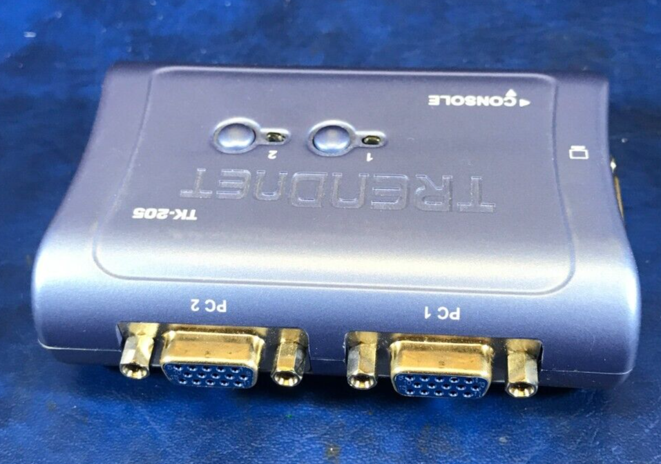 Trendnet TK-205 2 Port KVM Switch - Used
