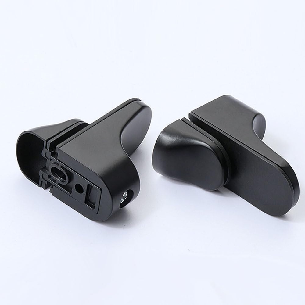 Adjustable Wood/Glass Shelf Bracket Wall Mount, Black , 2 Pack 2pcs Black