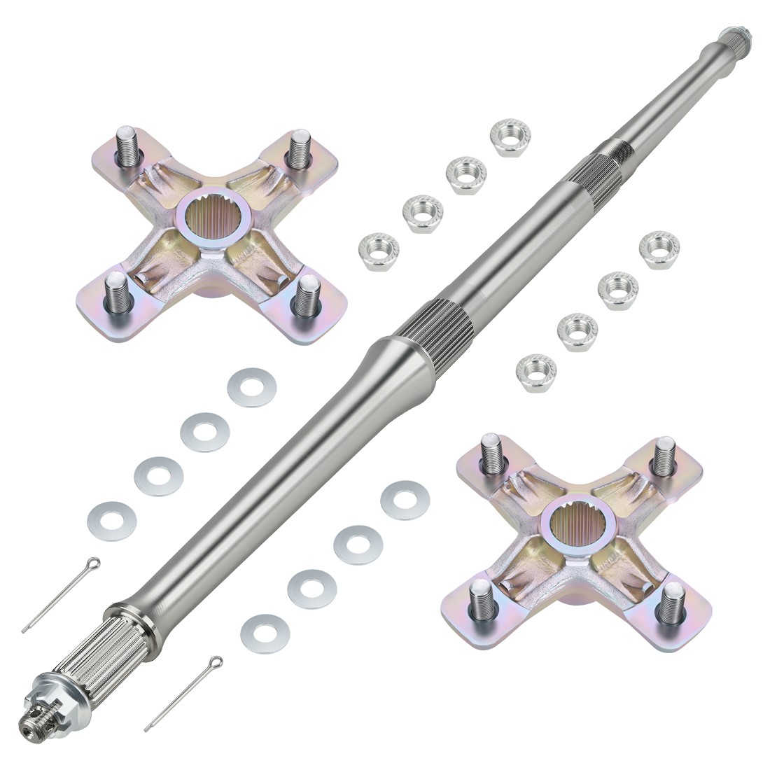 Rear Axle Shaft & Wheel Hubs Kit for Yamaha Banshee 350 YFZ350 1987 1991-2006