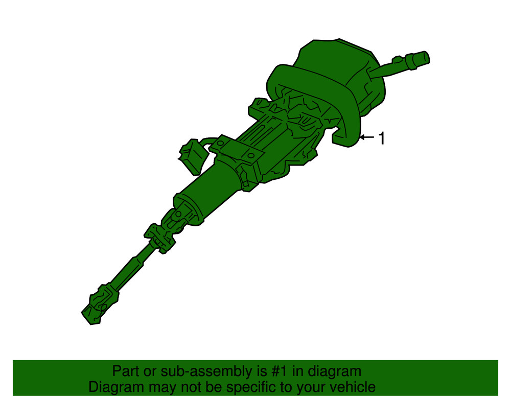 Genuine GM Steering Column 15918256