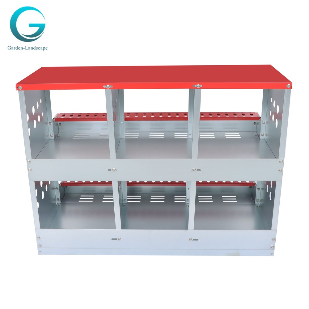 6 Holes Chicken Nesting Box Automatic Egg Collection Rollout Egg Collection