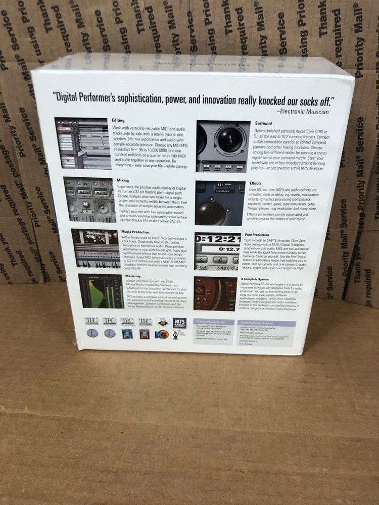 NEW! MOTU DIGITAL PERFORMER 3 (DP3)