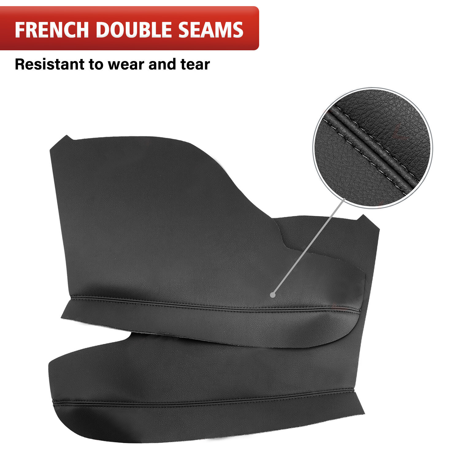 Pair Fits 2011-2016 2017 Honda Odyssey Door Panel Armrest Vinyl Cover Trim Black