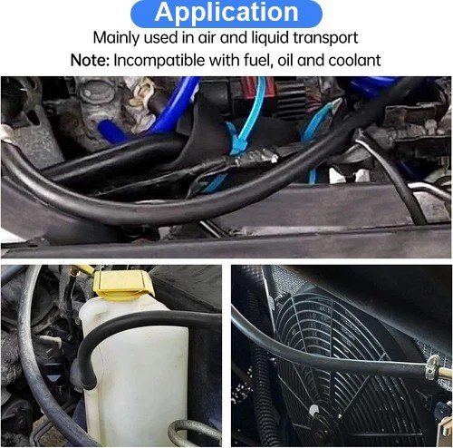 6Pcs 5Ft Car Vacuum Hose Line Pipe Kit +113 Connectors Automotive Replacement