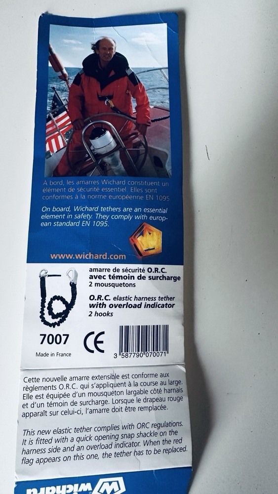 Winched ORC Harness Safety Tether