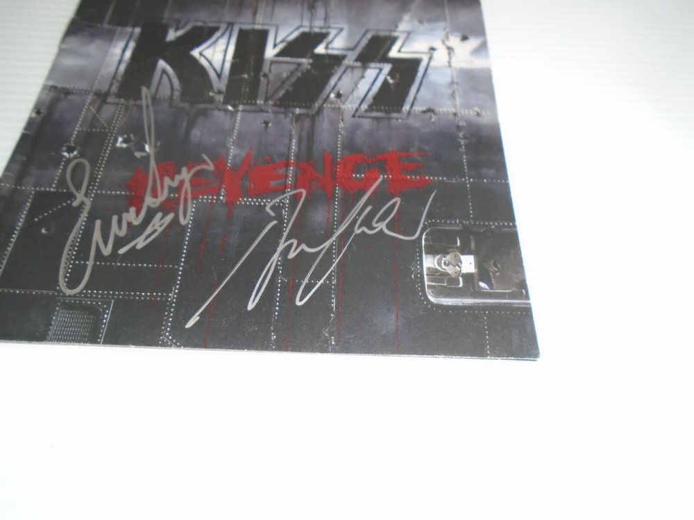 KISS ERIC SINGER BRUCE KULICK SIGNED AUTO AUTOGRAPHED CD BOOKLET - INSERT ONLY
