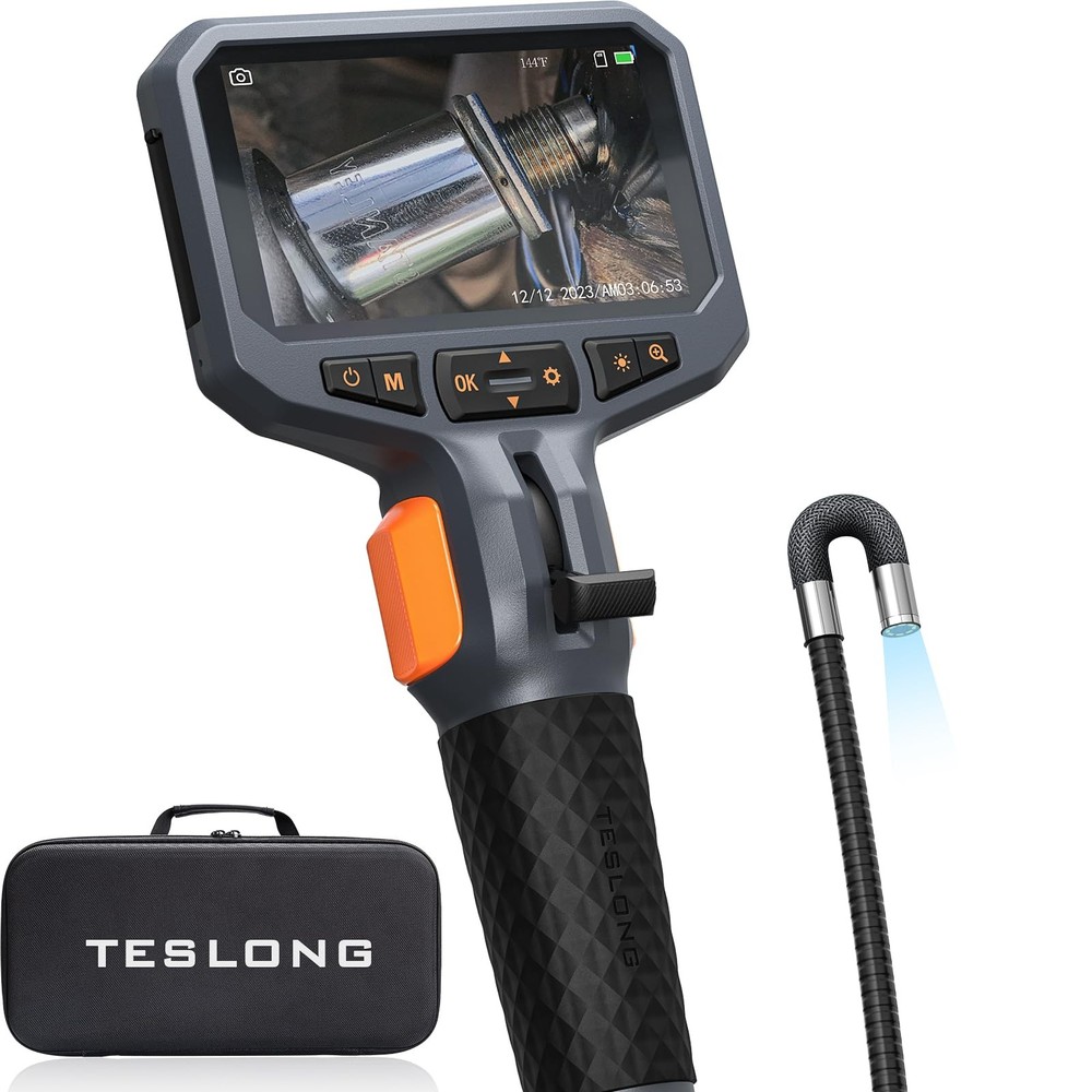 Teslong Two Way Articulating Borescope with Light Industrial Endoscope