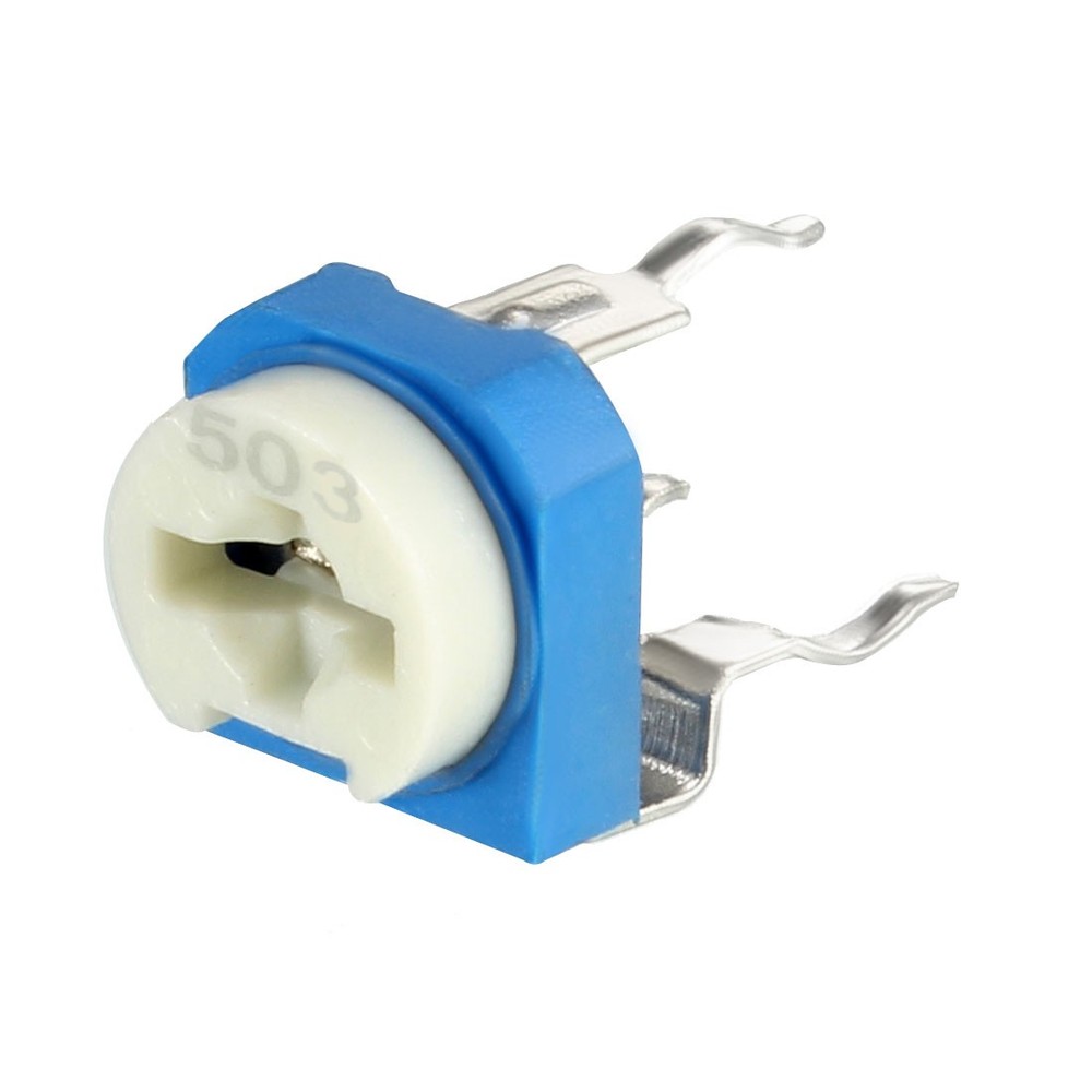 20 Pcs 50K Ohm Variable Resistors Top Adjustable Potentiometer