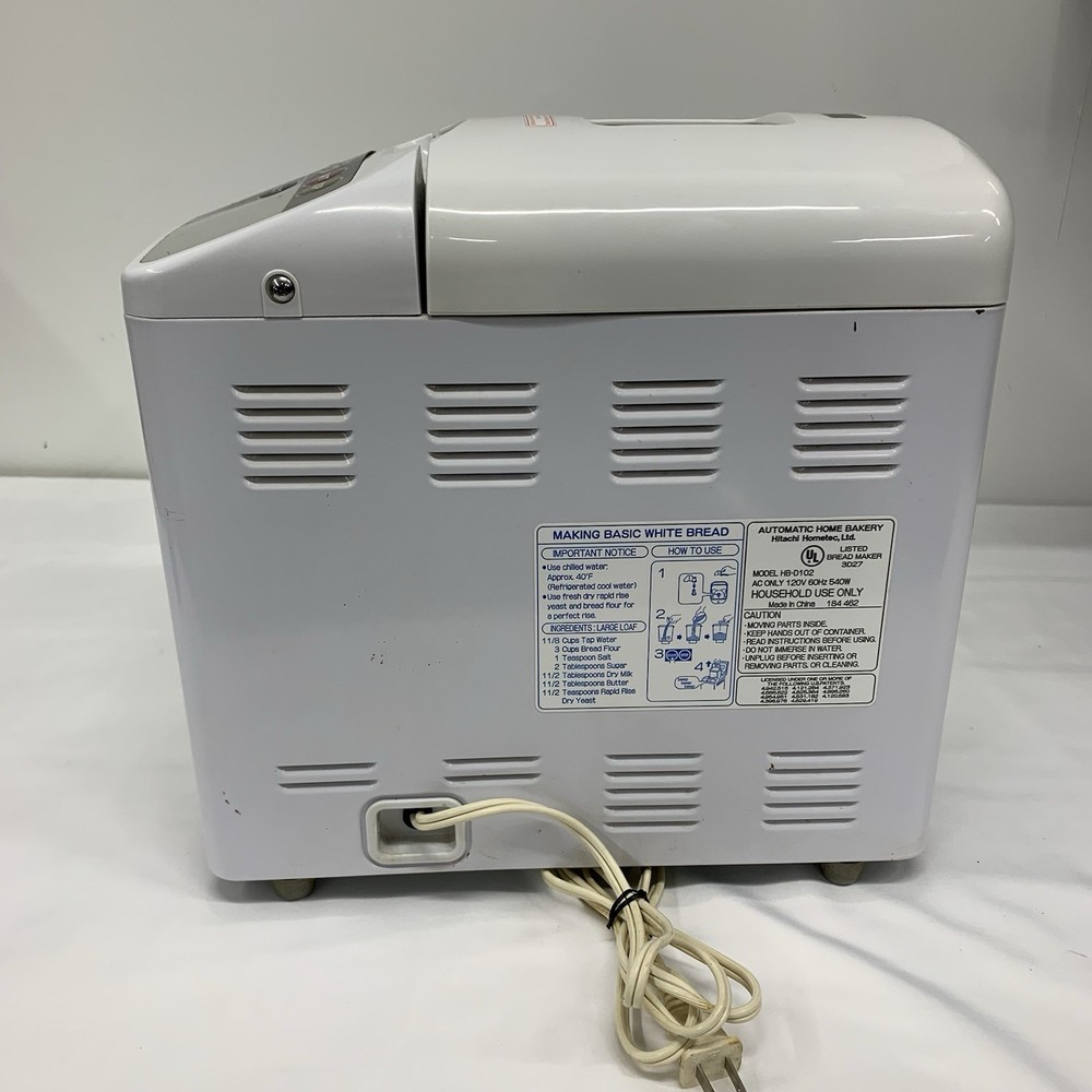 Hitachi Automatic Home Bakery Bread Maker Machine HB-D102 Tested