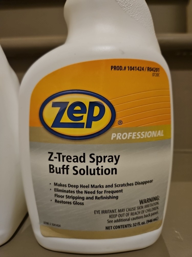 Zep Z-Tread Buff-Solution Spray 32 Oz Two Bottles
