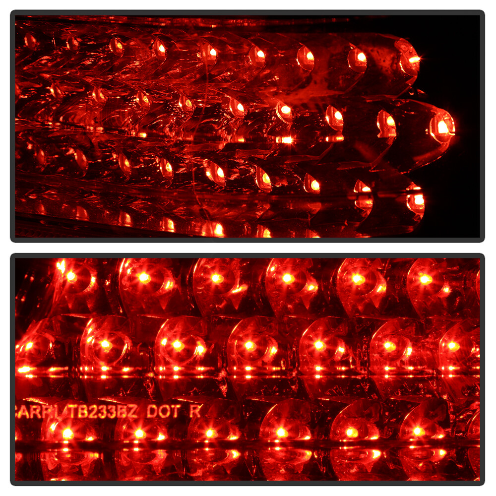 1996-2002 Mercede-Benz W210 E300 E320 E430 E55 Red Clear LED Tail Lights Lamps