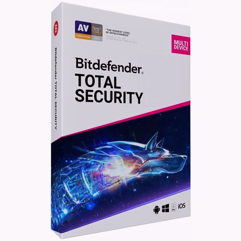 Bitdefender Total Security  3 Years up to 5 Devices LATEST VERSION