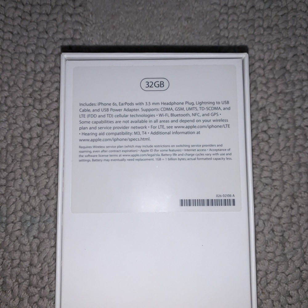 iPhone 6 S Plus box. EMPTY BOX ONLY!