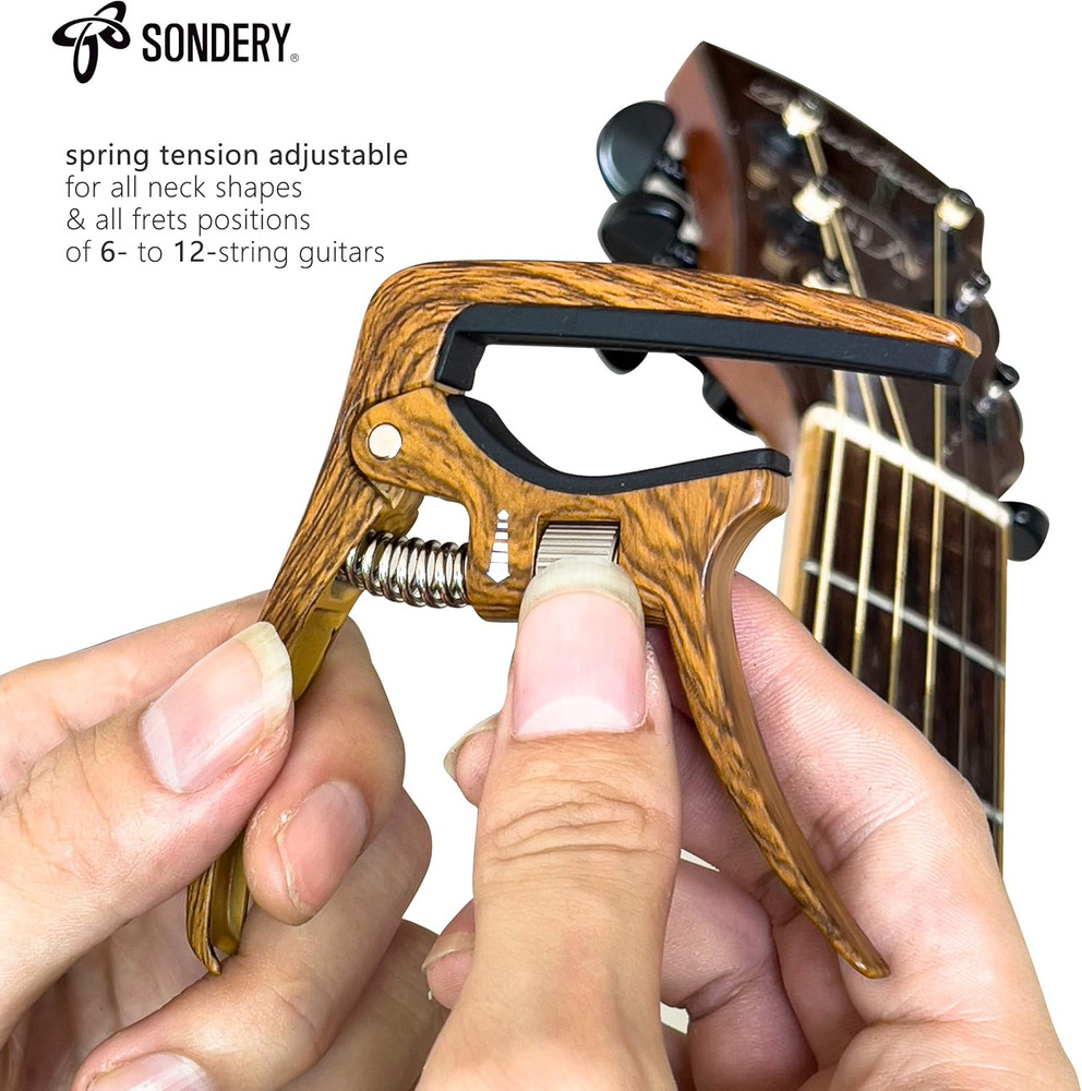 Guitar Capo Trigger Tension Adjustable Professional for 6 Strings Acoustic and E