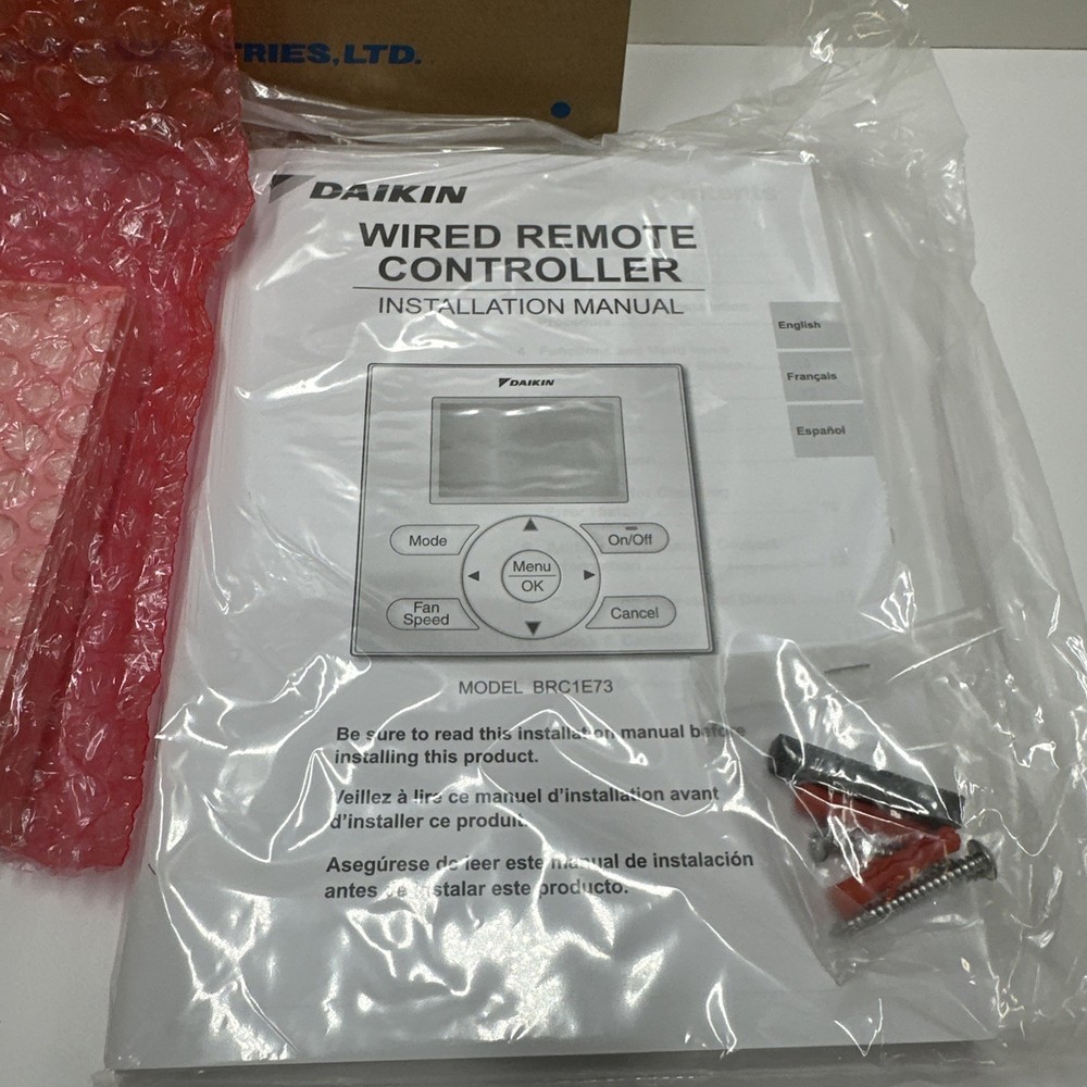 Daikin Industries LTD Remote Controller BRC1E73 New Open Box