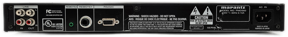 Marantz PMD560 Solid State CF Recorder Portable 2-Ch 24/48kHz Phantom XLR