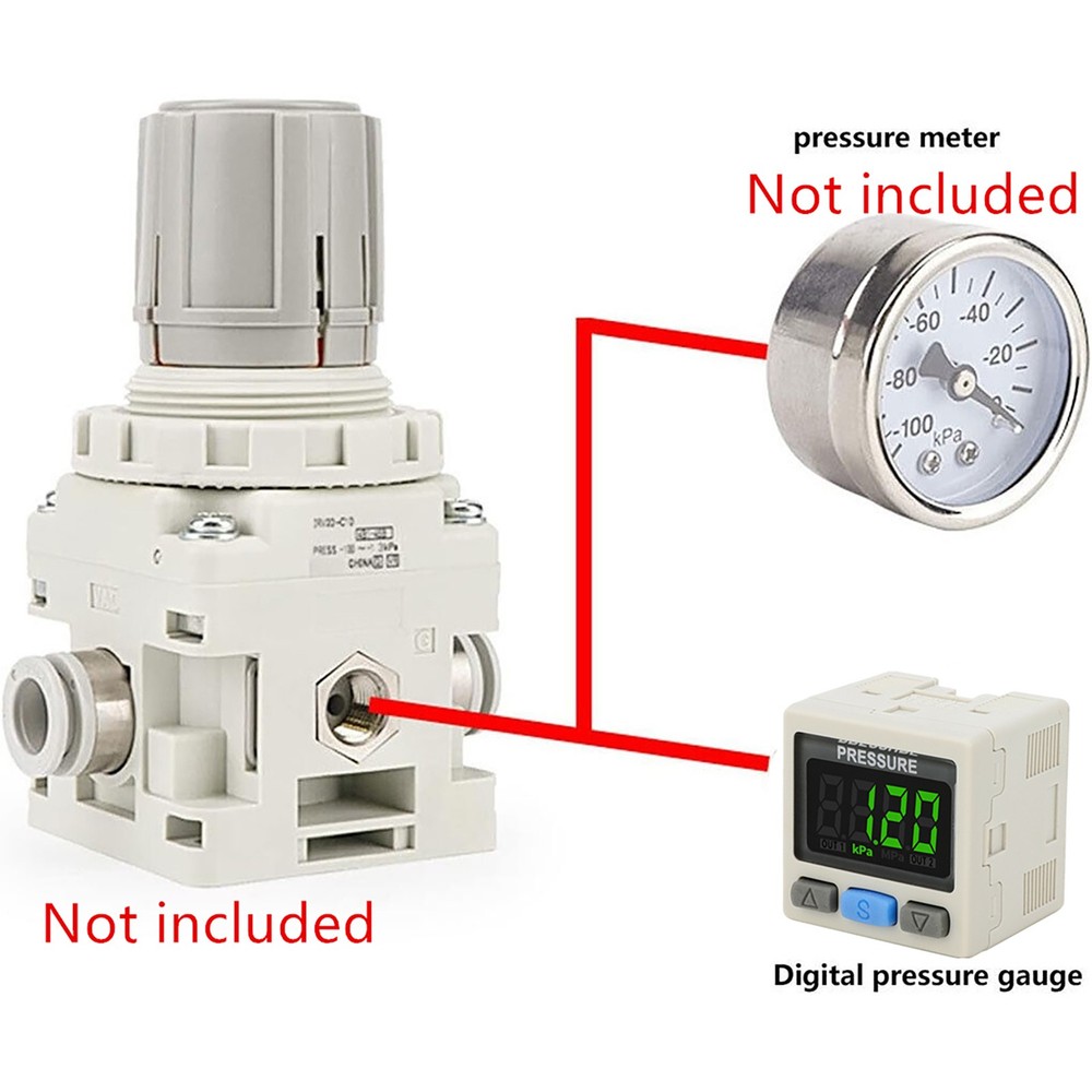 Digital Pressure Switch Pneumatic Vacuum Digital Controller Switch New