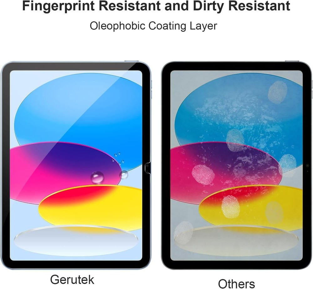 11th/10th Gen iPad Screen Protector 2 Pack, HD Clear, 9H Hardness