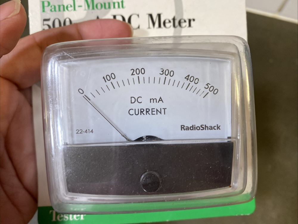 Radio Shack 500mA DC Meter Tester Panel-Mount