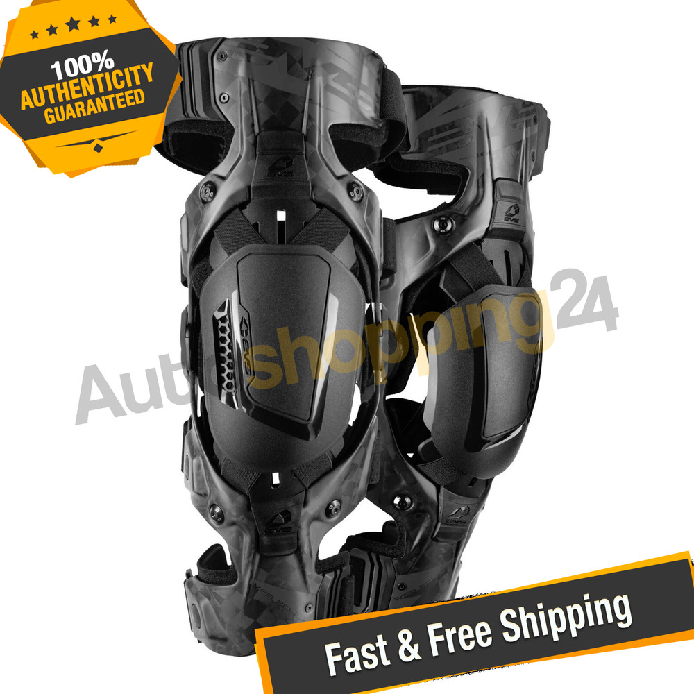 EVS WEBECL-BK-MP Medium Black Web Eclipse Knee Brace Pair