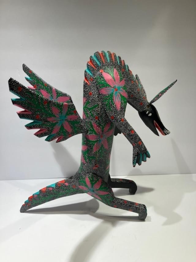 DRAGON Standing Hand Carved Oaxacan Folk Art Oaxaca Mexico