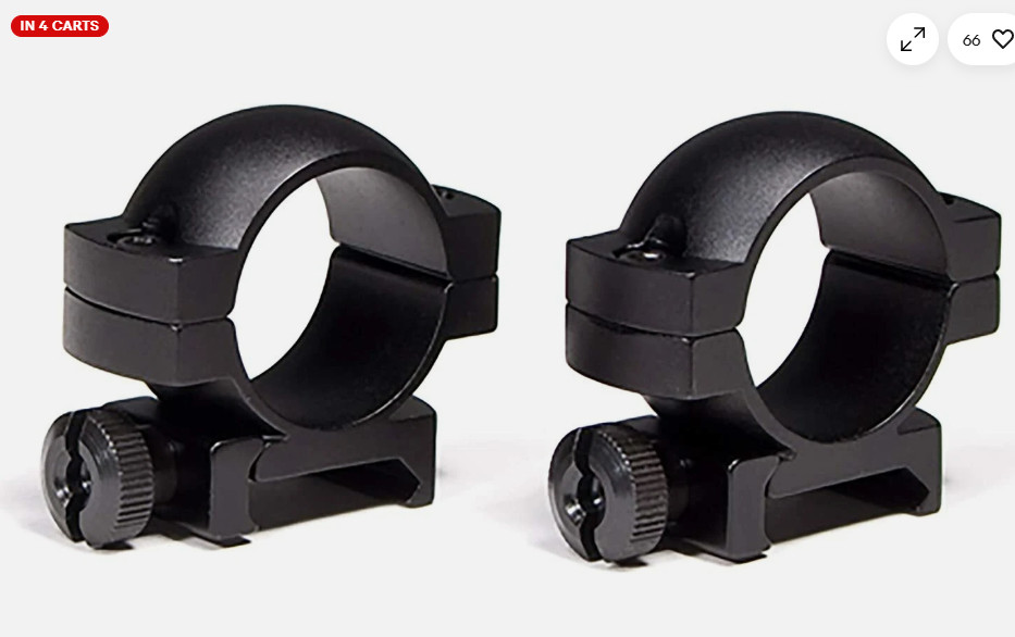 Vortex Hunter 1 inch Low Riflescope Rings Set Ring-L