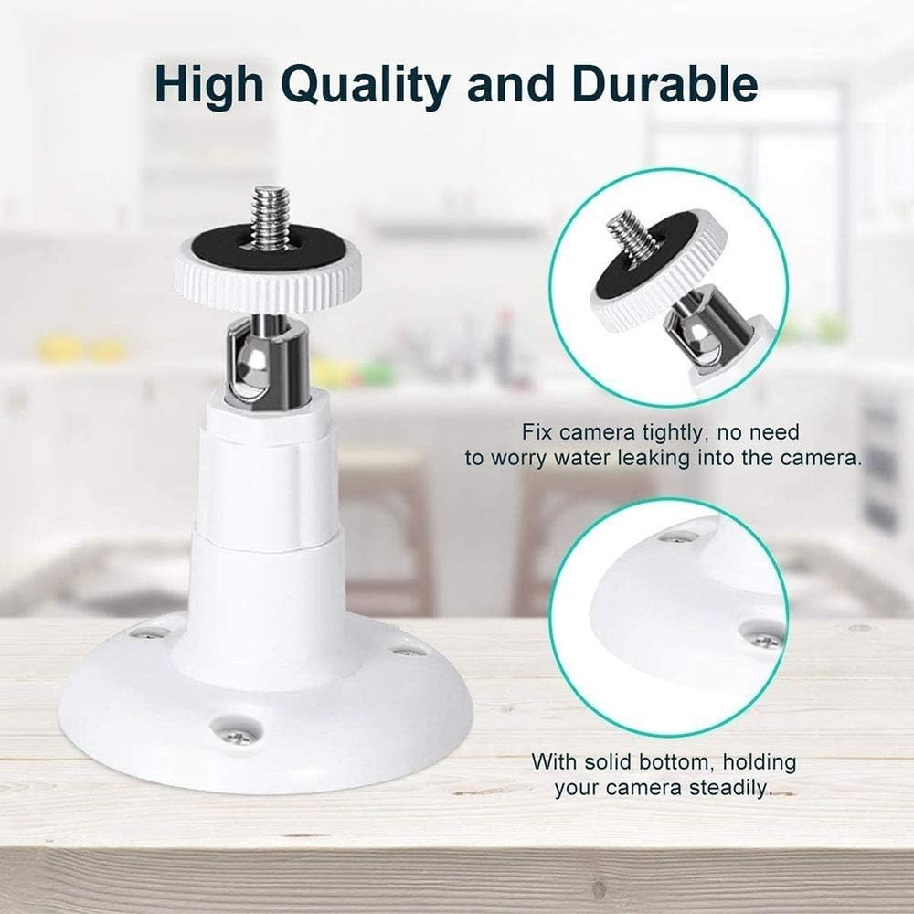 360 Degree Adjustable Wall Mount for R-ing & Other Security Cameras - 2 Pack