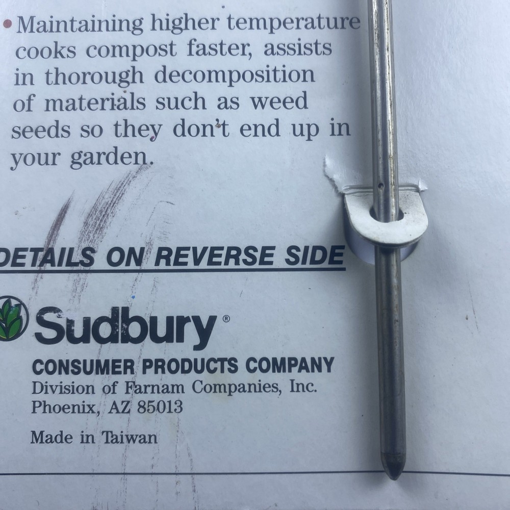 Sudbury Back Yard Compost Thermometer 20"