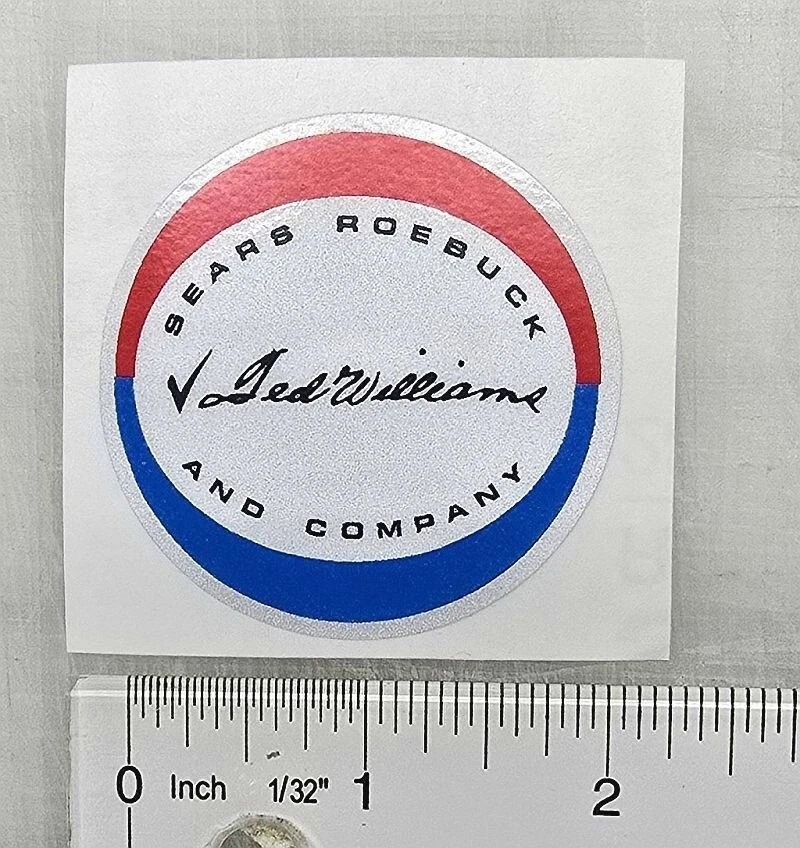 Sears Ted Williams badge (reflective)