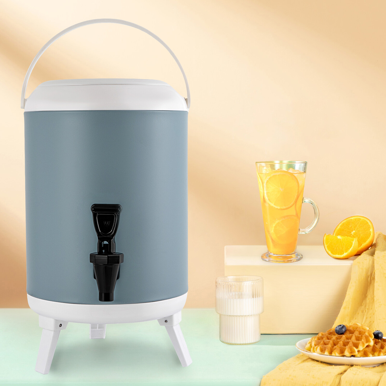 8L/1.9 Gallons Insulated Beverage Dispenser Thermal Hot & Cold Drink Dispenser