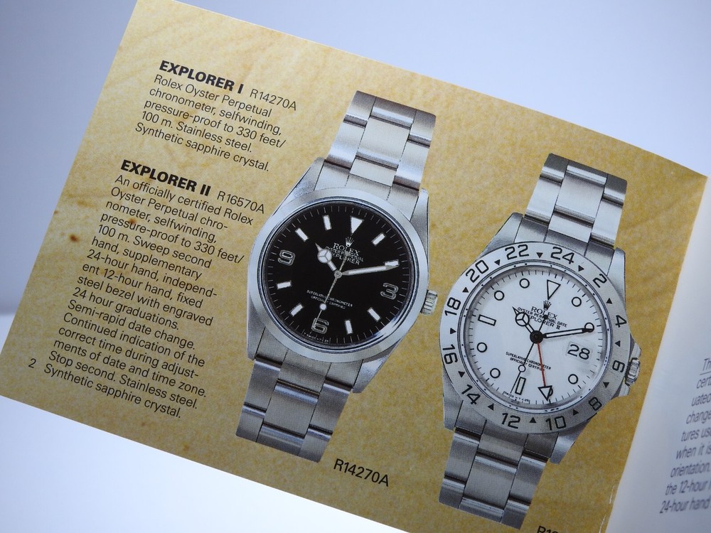Rolex Explorer Booklet 1993 – 14270 / 16570
